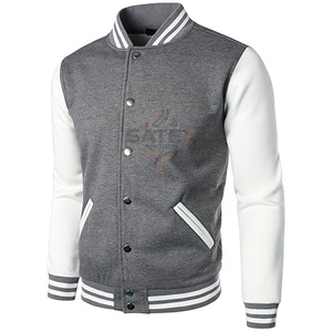 Veste universitaire à col montant et à capuche pour homme, design personnalisé, avec doublure en laine, couleurs et tailles personnalisées - Product Image 4
