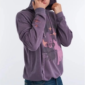 Sudadera con Capucha Personalizable de Estilo Vintage para Hombre, 100% Algodón, Forro Polar, Invierno, Térmica, Transpirable, Secado Rápido, Lavado Ácido, Diseño Stone Wash - Product Image 4