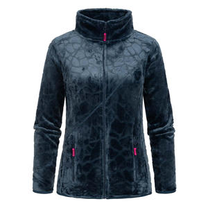 Chaqueta Polar Sherpa de Forro Polar Reciclado Ecológica para Mujer, Chaqueta Personalizada con Cremallera Completa para Exteriores - Product Image 3