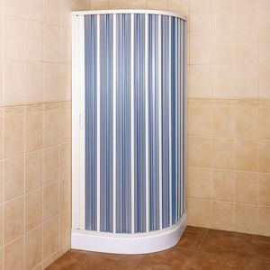 Negrari Box doccia reversibile 78-90x78-90 misure con soffietto in PVC semicircolare e guide estensibili - Product Image 2