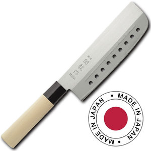 Nakiri-cuchillo de cocina japonés profesional, rebanador de verduras con borde hueco, alta calidad, hecho en Japón, envío desde todo el mundo desde Japón - Product Image 1