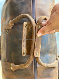 Offre Spéciale Crunch sacs à bagages en cuir multi-usages sac fait main sac de voyage unisexe grande taille multi-usages cheveux sur cacher fourrure sac à main - Product Image 6