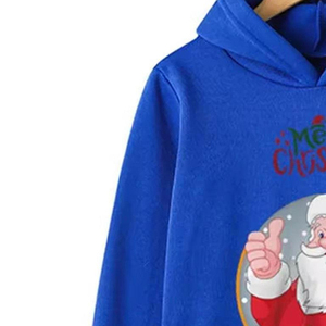OEM ODM bordado Santa Claus Sudadera con capucha por encargo grueso cálido invierno Navidad temática hombres mujeres ecológico 3D sublimación - Product Image 4