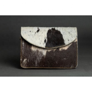 Women's Lightweight Sling <b>Shoulder</b> Bag Genuine Leather Hair-On Feature Zip Closure Single <b>Strap</b> Bohemian Style Spring/Summer - Product Image 2