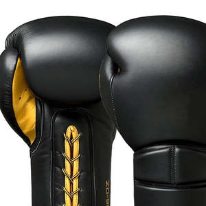 Vente directe d'usine Gants de boxe pour adultes en cuir respirant de bonne qualité en gros avec couleur et logo personnalisés - Product Image 4