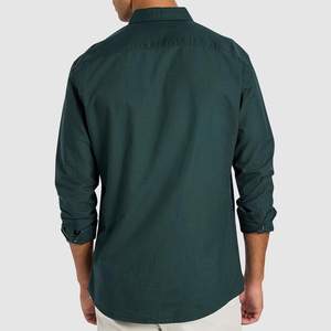 Venta al por mayor OEM Cantidad a granel de moda 100% algodón de los hombres Casual Camisa de manga larga transpirable y fabricado profesionalmente - Product Image 2