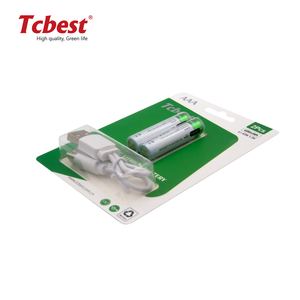 2025热卖2 Pcs 1.5V可充电AAA电池666mWh锂离子电池，带c型充电 - Product Image 3