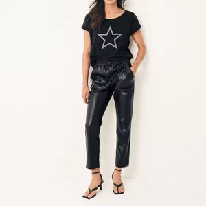 Femmes été décontracté haute rue coton T-Shirt respirant unisexe coupe ample Logo personnalisé imprimer nouveau meilleur Design Polyester/coton - Product Image 3
