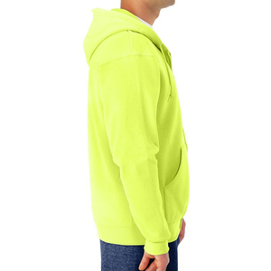 Hommes 100% coton polaire lourd à capuche avec fermeture éclair en métal, sweats à capuche unisexes avec poche avant, tendance, fabriqué au Pakistan - Product Image 6