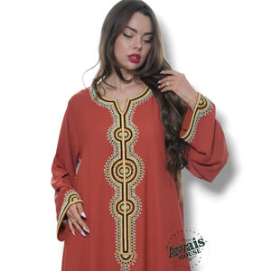 Imported Velvet Crystal Sequined Beading Solid Floor-Length Long Sleeve <b>Modest</b> Simple Abaya Kaftan <b>Dress</b> for Eid Occasions - Product Image 1