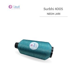 Hilo de bordado 180D Surbhi 4005 Neem Jari Metallic Flora Jari de poliéster Lurex de alta tenacidad para tejer a mano Jari tipo MS - Product Image 3