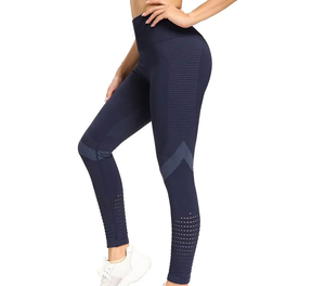 กางเกงโยคะเอวสูงสำหรับผู้หญิงกางเกงวิ่งออกกำลังกายเล่นฟิตเนสระบายอากาศได้ดีแห้งเร็ว - Product Image 4