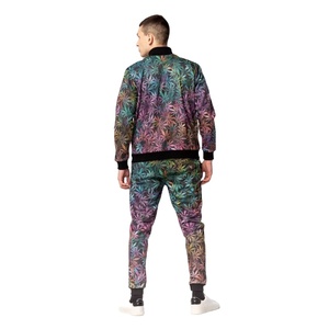 Ensemble de survêtement pour hommes en sublimation, vêtements de sport en polyester imprimés sur mesure, tenue de jogging pour la salle de sport, fabrication OEM, marque privée - Product Image 4