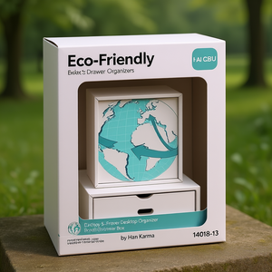 Eco-Friendly 5-<b>Drawer</b> Desktop Organizer Box by Han Karma 14018-13 - Product Image 3
