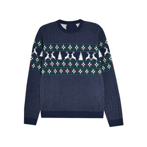 Chemise décontractée pour homme, thème de Noël, rennes, imprimé, respirante, en sergé tricoté, séchage rapide, écologique, pour les fêtes - Product Image 4