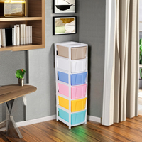 Système de rangement modulaire multi-usages en plastique incassable et écologique, tiroir Jumbo réglable 3L-5L, robuste pour salle de bain et chaussures