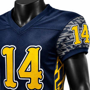 Jersey de Fútbol Americano Sublimado Personalizado, Uniforme de Equipo de Poliéster Transpirable para Jóvenes y Adultos - Product Image 6