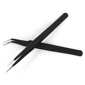 Nouvelle pince à cils d'isolation spéciale meilleure qualité Logo personnalisé pince à cils professionnelle en acier inoxydable pour isoler les cils - Product Image 3