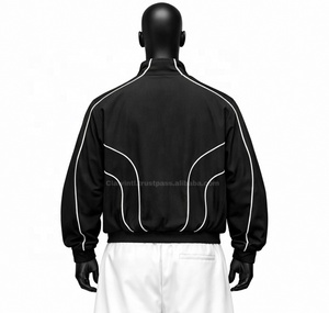 Chaqueta Cortavientos Personalizada al por Mayor, Trajes Deportivos Reversibles Ligeros para Hombre, 100% Nailon Transpirable, Ropa Urbana con Capucha - Product Image 3