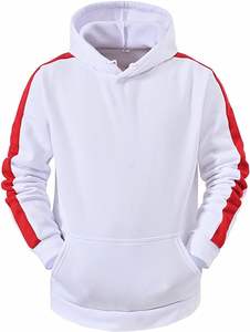 Ensemble sweat-shirt 2 pièces décontracté pour hommes, couleur unie, pull à capuche à manches longues, tissu polaire respirant écologique 300g - Product Image 3