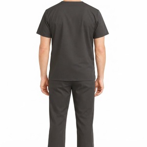 Unisex Medical Scrub <b>Set</b> V Neck Hospital Uniform Short Sleeve Nurse <b>Doctor</b> Workwear Polyester Blend - Product Image 6