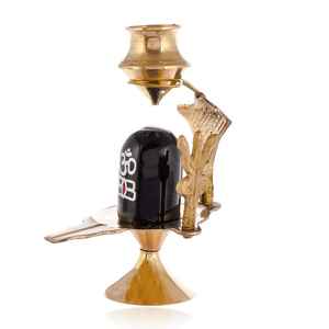 Soporte Metálico Soldado Modelo Smart Fashion Deal con Base Negra Jaladhari para Decoración Religiosa Pooja Rajasthan - Product Image 4