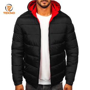Chaquetas acolchadas de talla grande de estilo de moda de alta calidad al por mayor, chaqueta acolchada transpirable en blanco de invierno para hombre personalizada al por mayor, servicio OEM - Product Image 1