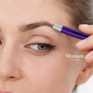 Pinzas Profesionales de Acero Inoxidable de Primera Calidad para Cejas, Color Morado, Punta Inclinada, Ecológicas, Herramienta de Belleza para Depilación de Precisión - Product Image 3