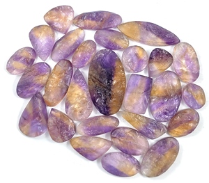 Calidad Natural ametrino Druzy piedras preciosas sueltas cabujón mezcla forma y tamaño ametrino piedras preciosas lote hecho a mano joyería - Product Image 6