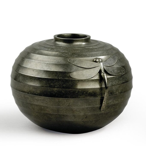 Florero de Metal con forma de Matka moderno contemporáneo para mesa de boda o decoración para sala de estar para ocasiones de boda - Product Image 3