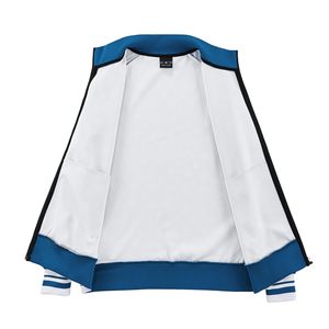 Chándal de invierno para hombre, Chaqueta de manga larga con cuello levantado y cremallera, pantalones de chándal, diseño estampado sólido, doble respetuoso con el medio ambiente - Product Image 4