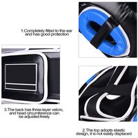 Protège-tête de boxe en cuir personnalisable de haute qualité, design élastique, visière unique pour l'entraînement sportif - Équipement athlétique unisexe