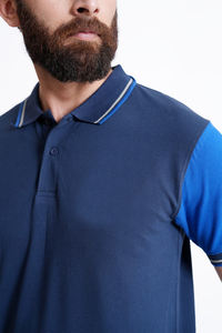 T-shirt polo grande taille pour homme, unique, séchage rapide, coupe ajustée, design 100% coton, tissu, nouveauté - Product Image 5