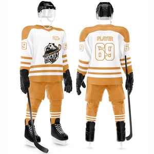 Top Qualité HD Sérigraphie Hockey Sur Glace Uniforme Respirant 100% Polyester Tissu À Séchage Rapide Broderie Conception Maillot De Hockey Sur Glace - Product Image 1