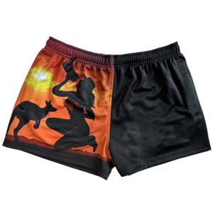 Pantalones cortos de gimnasio 2 en 1 Poliéster Pantalones cortos de compresión al aire libre de secado rápido Pantalones cortos para correr ajustados de alta calidad para hombre - Product Image 3