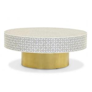 Mesa de Centro de Incrustaciones de Hueso de Primera Calidad Fabricada en India para Exhibición de Muebles en el Hogar, Tienda Minorista de Lujo, Área de Recepción de Oficina - Product Image 1