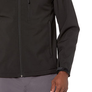 Veste Softshell à Capuche pour Homme avec Logo Avant Imperméable et Respirante Vêtement d'Entraînement d'Hiver en Plein Air - Product Image 4