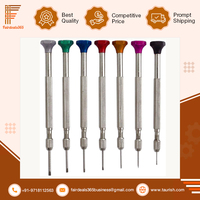 Set Obeng Kepala Datar Baja Presisi 7 Buah Kualitas Terbaik untuk Perbaikan Jam Tangan dan Pekerjaan Perhiasan 0.6-1.6 mm