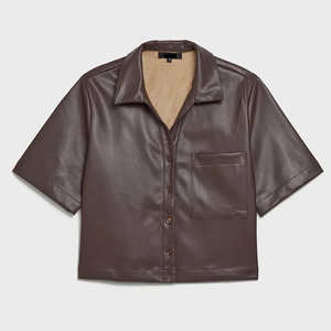 Camisas de Cuero Genuino para Mujer, Fabricante Profesional, Hechas a Medida, Ropa Casual, Camisas de Cuero para Mujer - Product Image 6