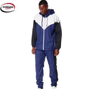 Conjunto Deportivo Personalizado de 2 Piezas para Hombre, Talla Grande, Otoño, Gimnasio, Fitness, Ecológico, Chaqueta Cortavientos de Nailon Transpirable, Chándal Estampado para Correr - Product Image 3