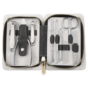 Ensemble coupe-ongles en acier inoxydable de 9 pièces de haute qualité avec logo personnalisé outils de manucure et de pédicure tondeuses de beauté - Product Image 5