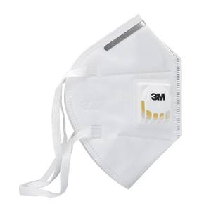 หน้ากากอนามัย 3M 9502+ KN95 แบบใช้แล้วทิ้ง 5 ชั้น ผลิตจากผ้าไม่ถักทอ พร้อมวาล์วช่วยหายใจ ดีไซน์พับแบน - Product Image 4