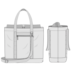 Grand sac à provisions en coton blanc imprimé sur mesure du fabricant direct avec logo de poignée en coton réutilisable inclus - Product Image 4