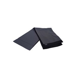 Black Silver <b>Square</b> Diamond Patterned Jacquard Woven Elegant Wool Double Sided <b>Scarf</b> - Product Image 2