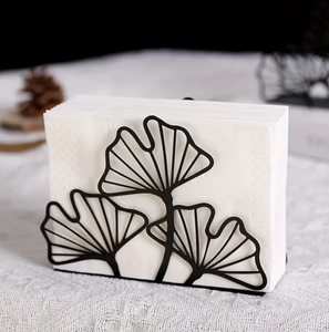 Hot Sale Luxury Napkin Holder Creative Metal Leaf Stainless Steel Kitchen <b>Car</b> Home Table <b>Decoration</b> Available Low Price - Product Image 4