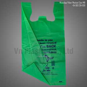 Economy Reusable Recycled <b>Plastic</b> Bag with D2W <b>Degradation</b> Eco-Friendly and Sustainable 1-4 Colors - Product Image 3