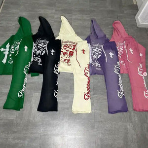 Custom Logo Men's Plus Size Winter <b>Tracksuit</b> Sets Breathable Lightweight Durable 100% Cotton Solid Latest Outdoor Use OEM - Product Image 2