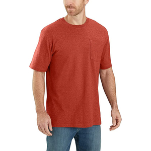<b>Men</b>’s Pocket Cotton T-<b>Shirt</b> Solid Color Crew Neck Tee with Chest Pocket Wholesale Casual Wear - Product Image 2