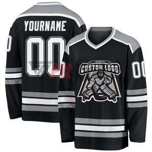 Jersey de hockey sobre hielo de fábrica de la mejor calidad, material de poliéster de secado rápido, transpirable, precio al por mayor, camisetas de hockey sobre hielo - Product Image 6