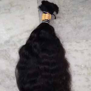 Pelo Super remy, pelo indio virgen de alta calidad, color Natural y textura natural a granel, precio con descuento - Product Image 1